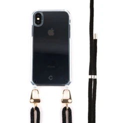 Coverzs Coque Antichoc Avec Cordon IPhone X / Xs (noir)
