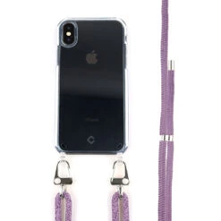 Coverzs Coque Avec Cordon IPhone X / Xs (transparent/violet)