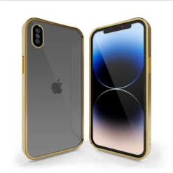 Coverzs Coque Clair Doux Avec Cache De Caméra IPhone X/Xs (or)
