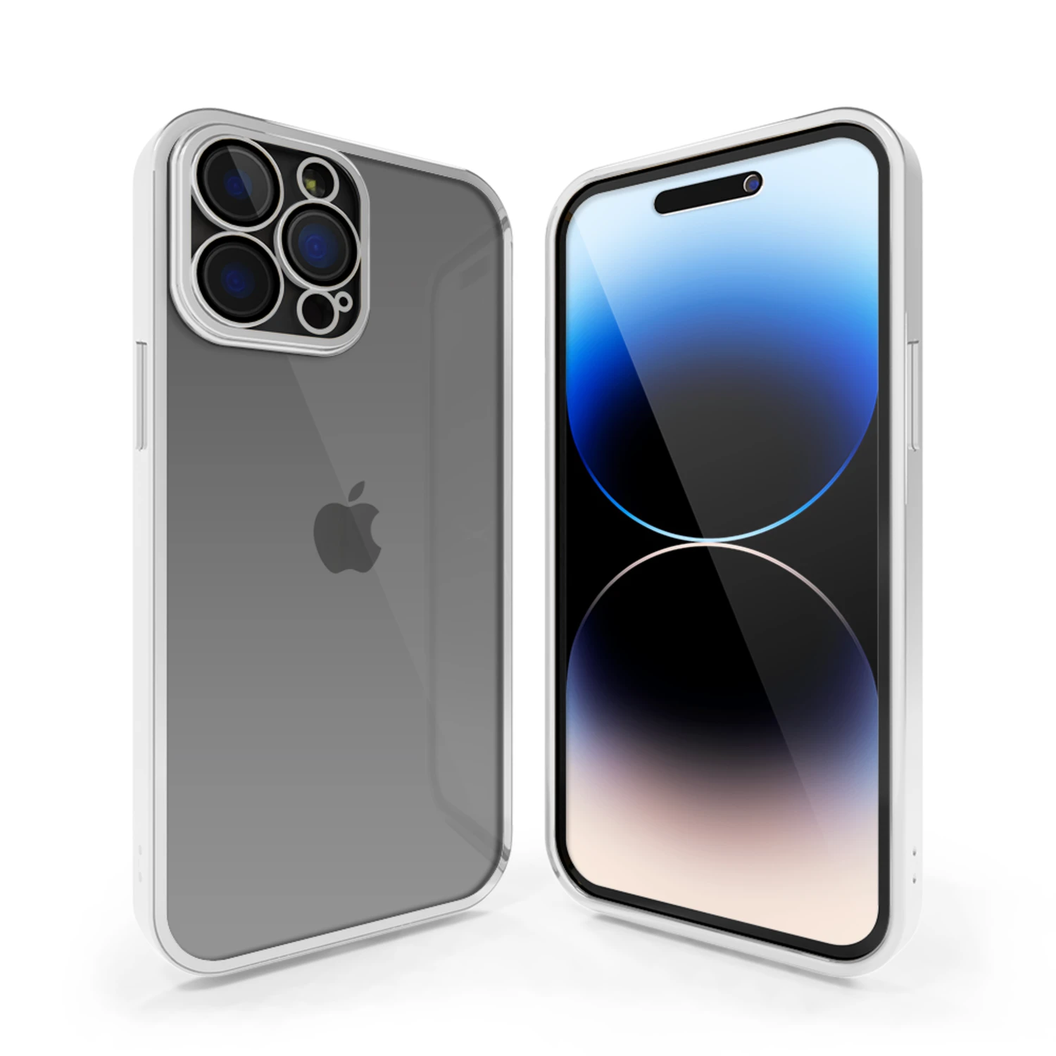 Coverzs Coque Clair Doux Avec Cache De Caméra IPhone 13 Pro Max (argent)