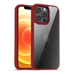 Coverzs Coque IPhone 14 Pro Solide Bumper Matte (bordeaux)