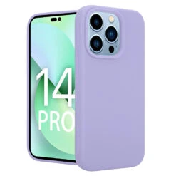 Coverzs Coque Luxe Liquid Silicone IPhone 14 Pro (violet)