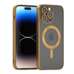 Coverzs Coque MagSafe Avec Cache De Caméra IPhone 14 Pro (or)