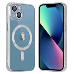 Coverzs Coque MagSafe Avec Cache De Caméra IPhone 13 (argent)