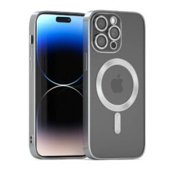 Coverzs Coque MagSafe Avec Cache De Caméra IPhone 14 Pro Max (argent)