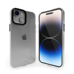 Coverzs Coque Rigide IPhone 13 Bumper Métallique (noir)