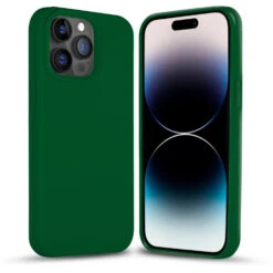 Coverzs Coque Silicone Solide IPhone 14 Pro Max (vert)