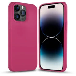 Coverzs Coque Silicone Solide IPhone 14 Pro Max (rose)