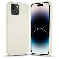 Coverzs Coque Silicone Solide IPhone 14 (sable)