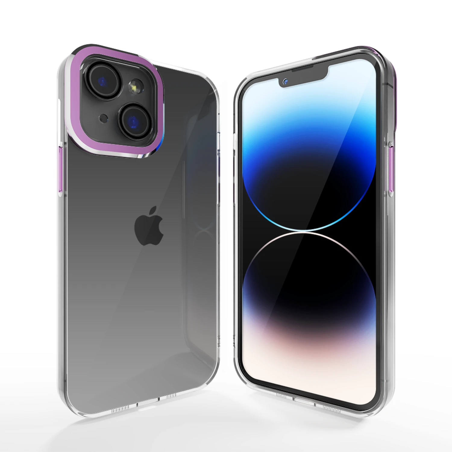 Coverzs Coque Transparent IPhone 13 Avec Cache De Caméra (violet) – Image 5