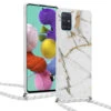 ShieldCase Coque Avec Cordon Samsung A51 Marbre Dream (blanc)