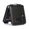 ShieldCase Coque étui Portefeuille Samsung Galaxy Z Flip 4 Cordon Cuir (noir)