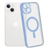 ShieldCase Coque IPhone 14 Transparente Revêtement Métallique Magsafe (bleu)