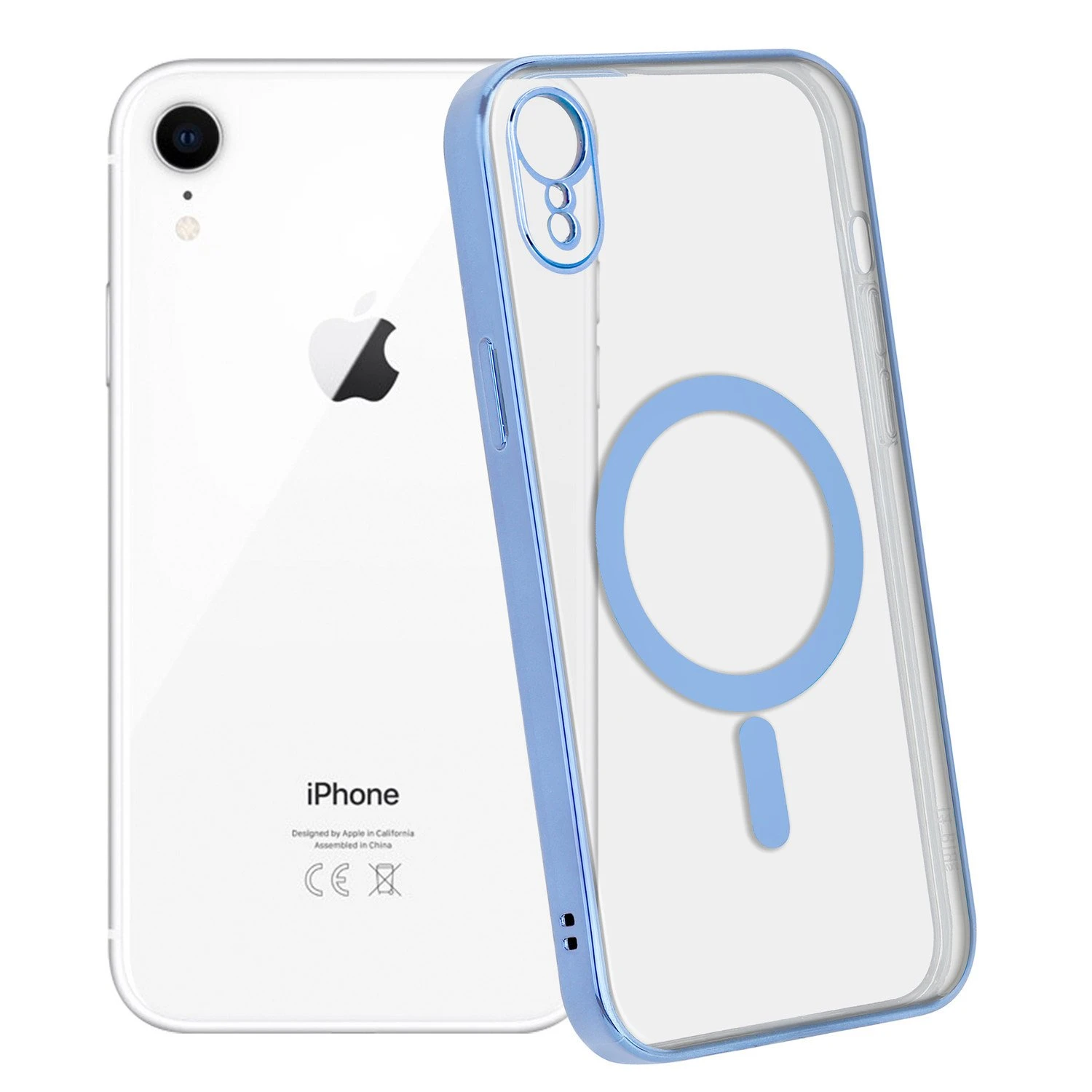 ShieldCase Coque IPhone Xr Revêtement Métallique Magsafe Transparent (bleu) – Image 6