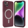 ShieldCase Coque MagSafe Silicone Soyeux IPhone 14 (bordeaux)
