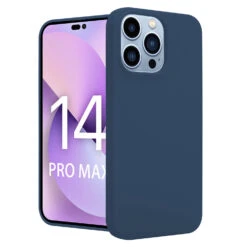 ShieldCase Coque Silicone IPhone 14 Pro Max (bleu Foncé)