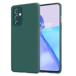 ShieldCase Coque Silicone OnePlus 9 (vert Foncé)