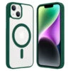 ShieldCase Coque Transparente IPhone 14 Magsafe Avec Bords Colorés (vert)