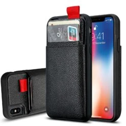 ShieldCase Étui Cuir Fente Carte IPhone X / Xs
