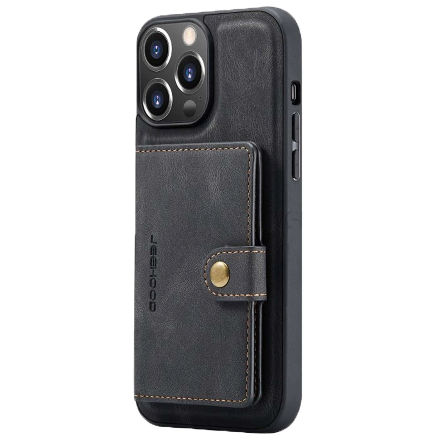 ShieldCase Etui Portefeuille En Cuir IPhone 13 Pro (noir)