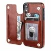 ShieldCase Étui Portefeuille IPhone Xr (marron)