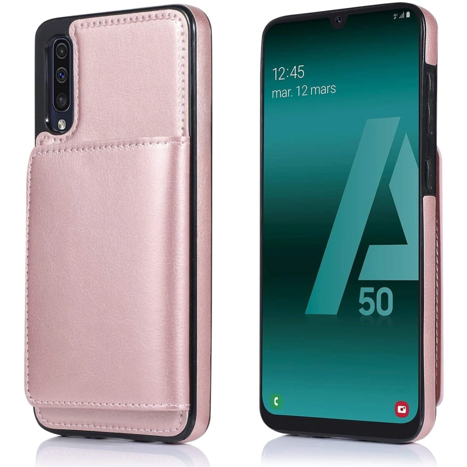 ShieldCase Étui Portefeuille Samsung Galaxy A50 (rose)